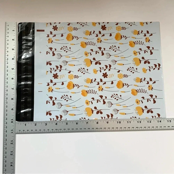 80 Poly bags mailers shipping floral thank you variety print self seal 10x13” - Picture 13 of 13